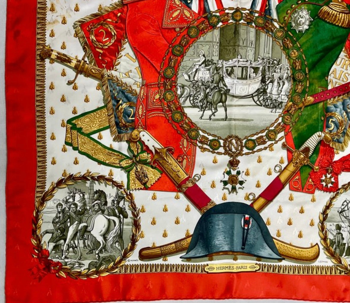 Hermès “Napoleon” Vintage Silk Scarf