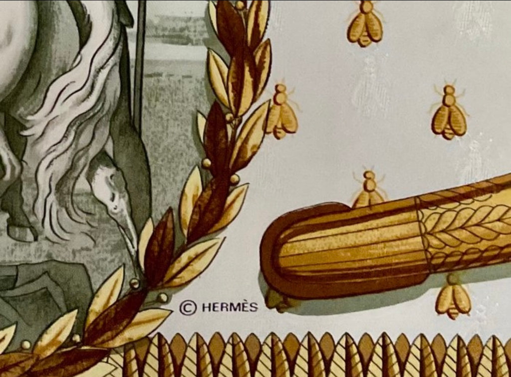 Hermès “Napoleon” Jacquard Silk Scarf by Philippe Ledoux