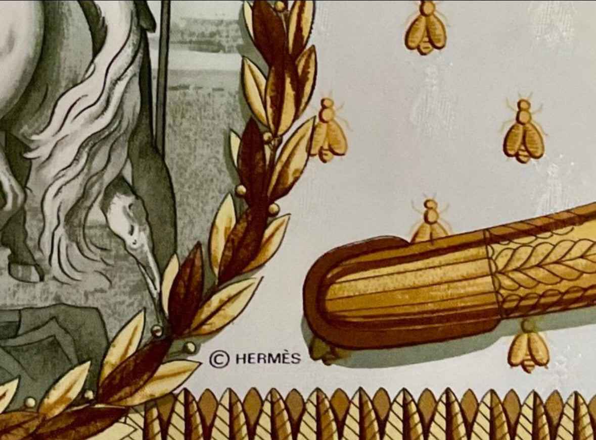 Hermès “Napoleon” Jacquard Silk Scarf by Philippe Ledoux