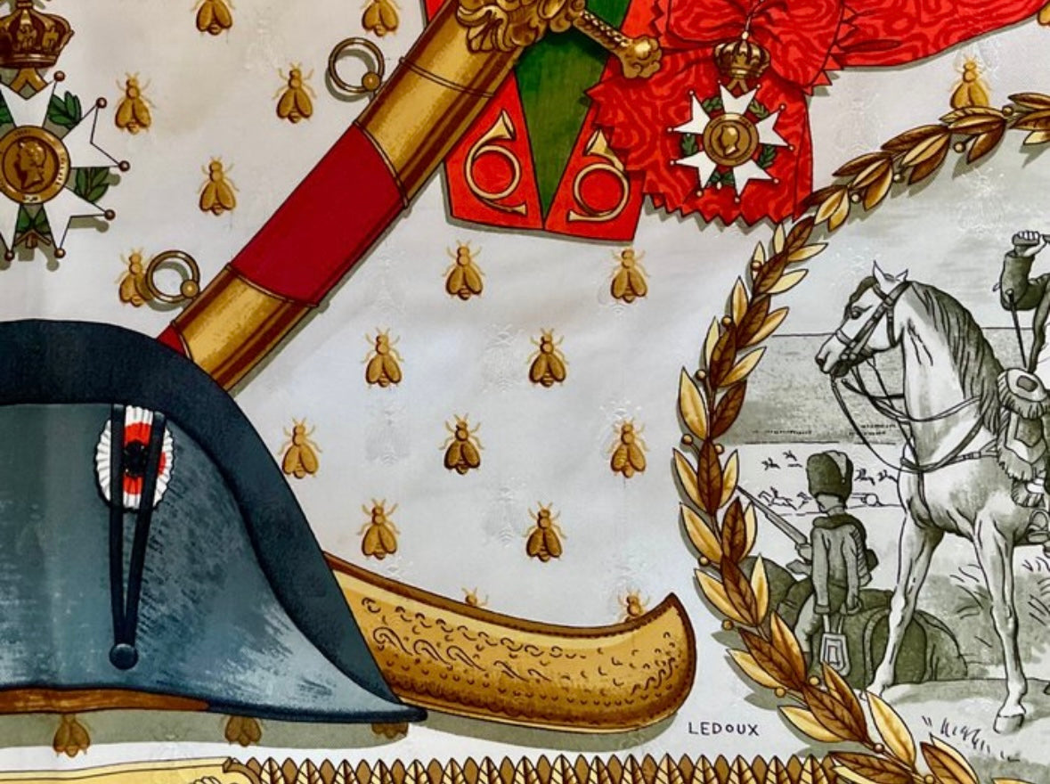 Hermès “Napoleon” Vintage Silk Scarf