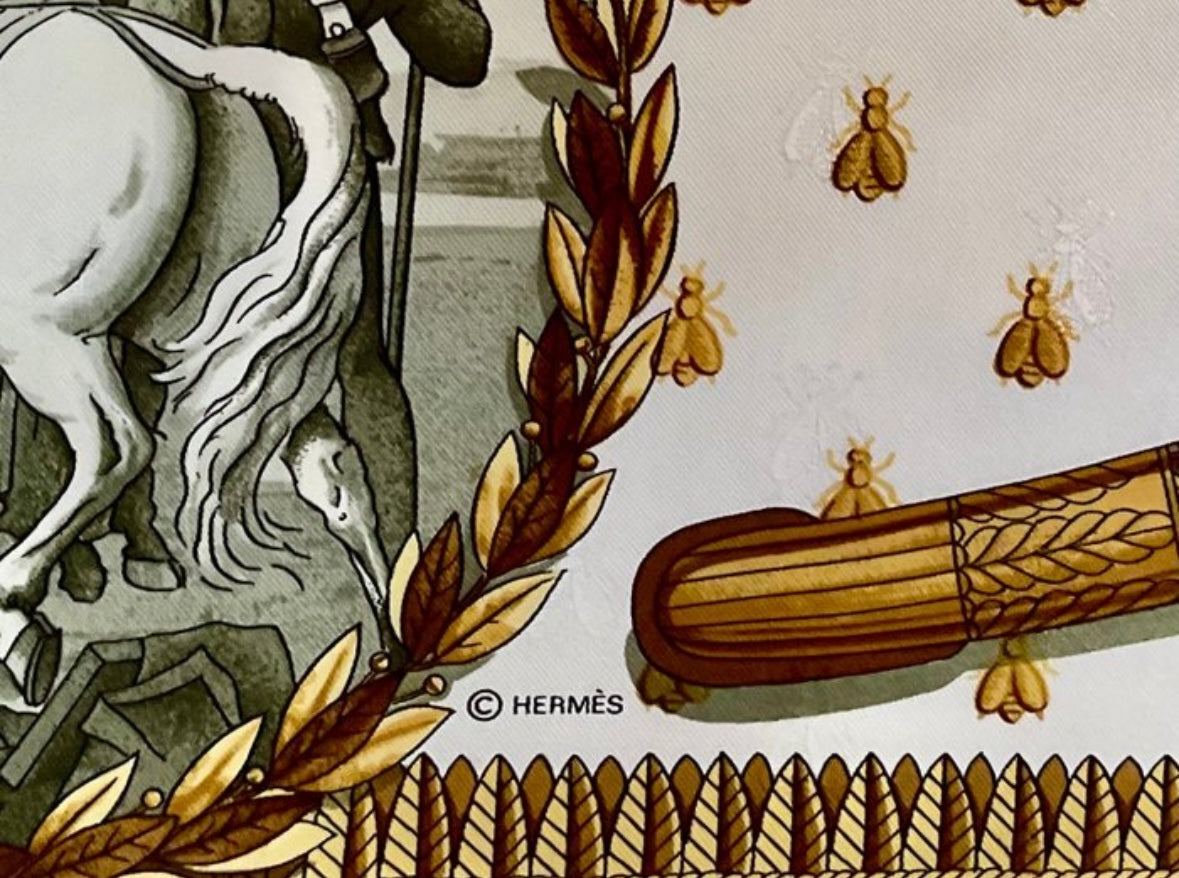 Hermès “Napoleon” Vintage Silk Scarf