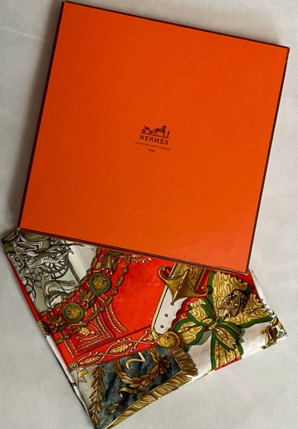 Hermès “Napoleon” Vintage Silk Scarf