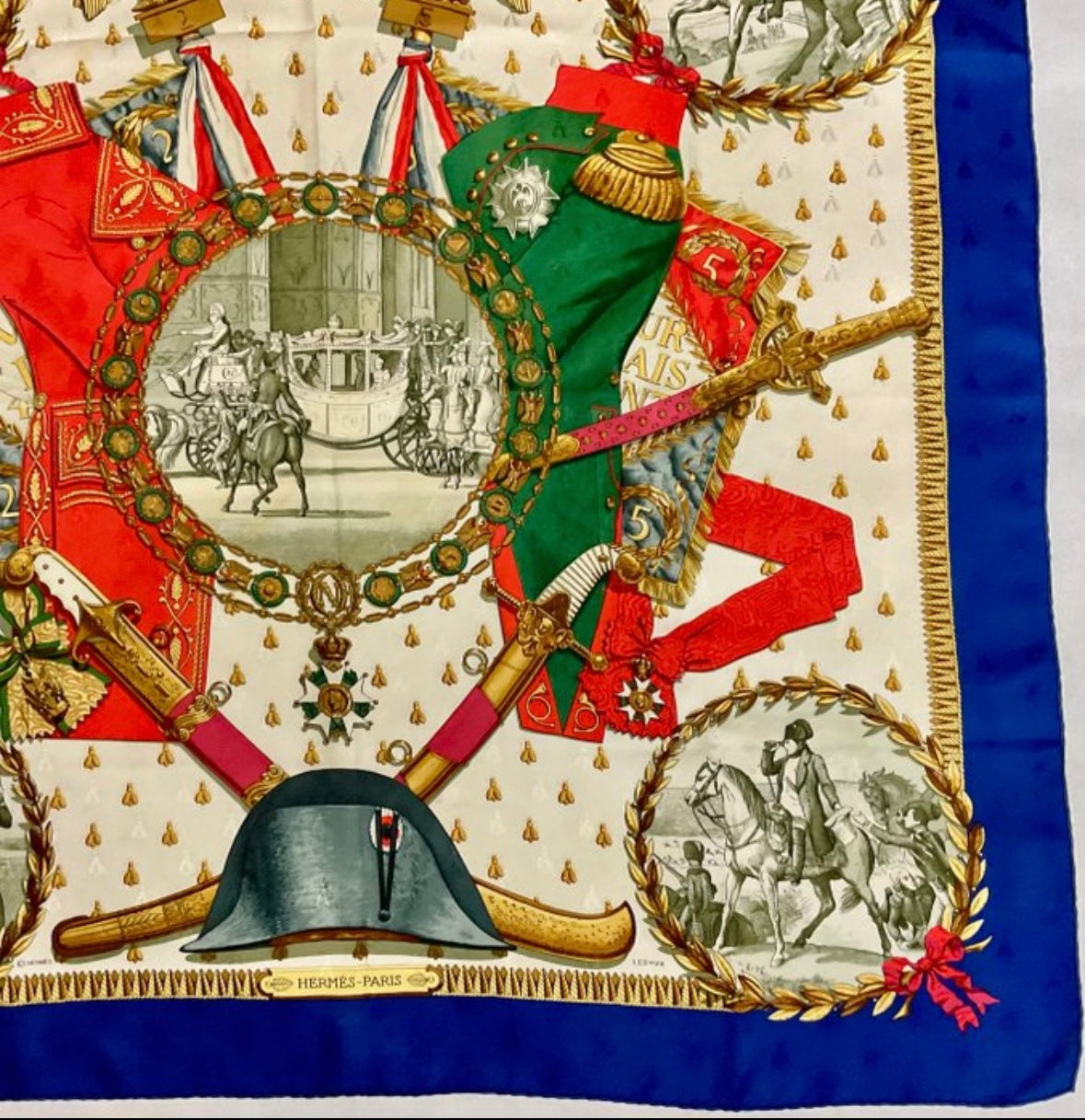 Hermès “Napoleon” Jacquard Silk Scarf by Philippe Ledoux