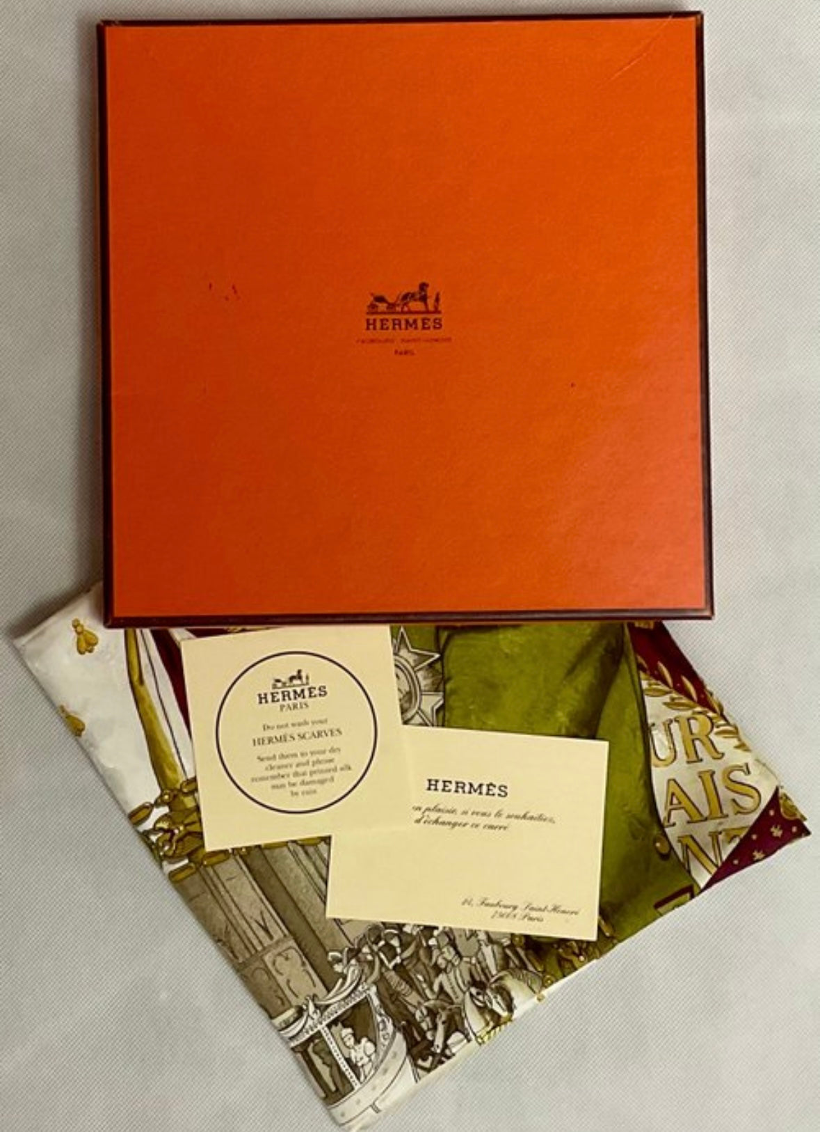 Hermès “Napoleon” Jacquard Silk Scarf by Philippe Ledoux