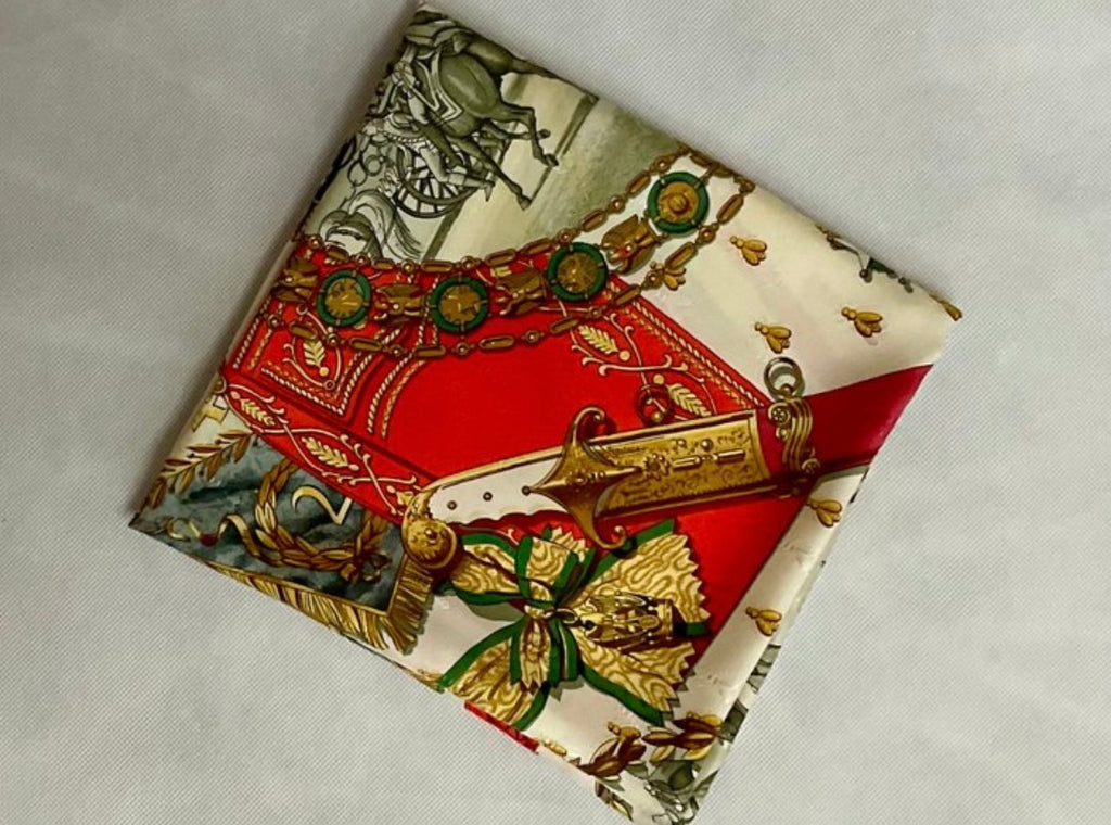 Hermès “Napoleon” Jacquard Silk Scarf by Philippe Ledoux