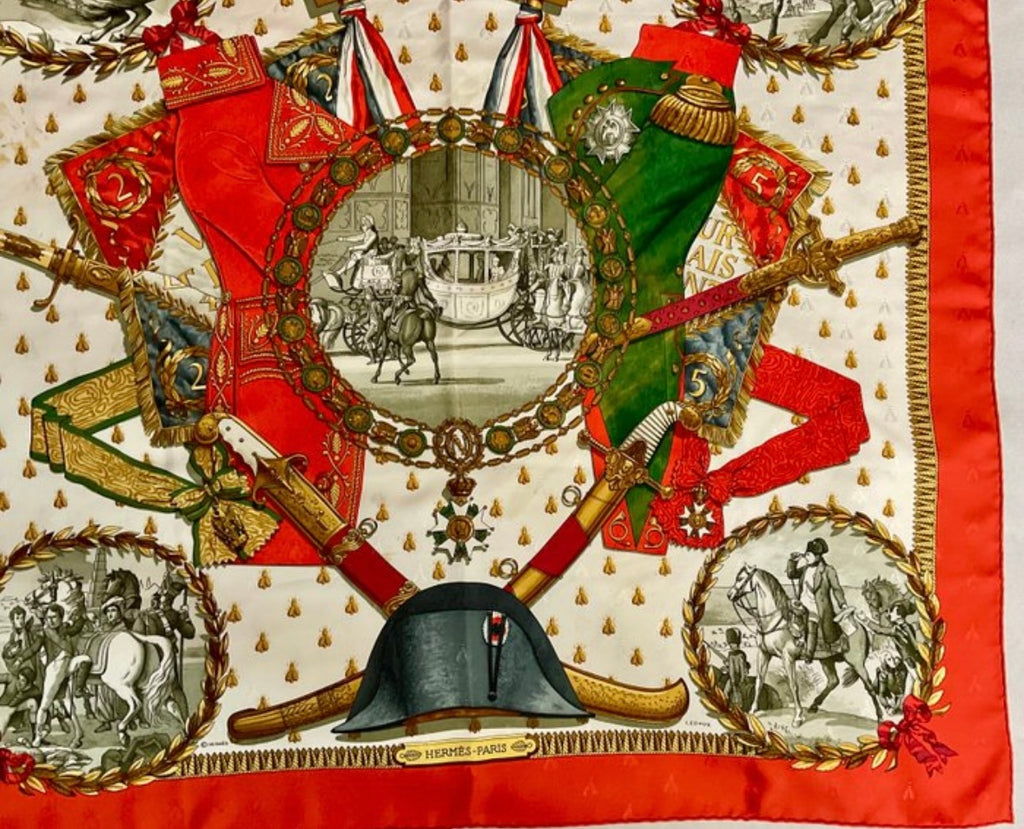 Hermès “Napoleon” Vintage Silk Scarf