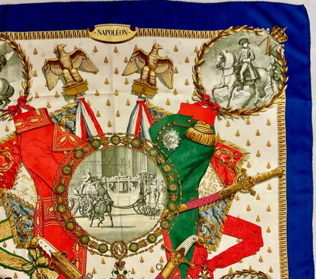 Hermès “Napoleon” Jacquard Silk Scarf by Philippe Ledoux