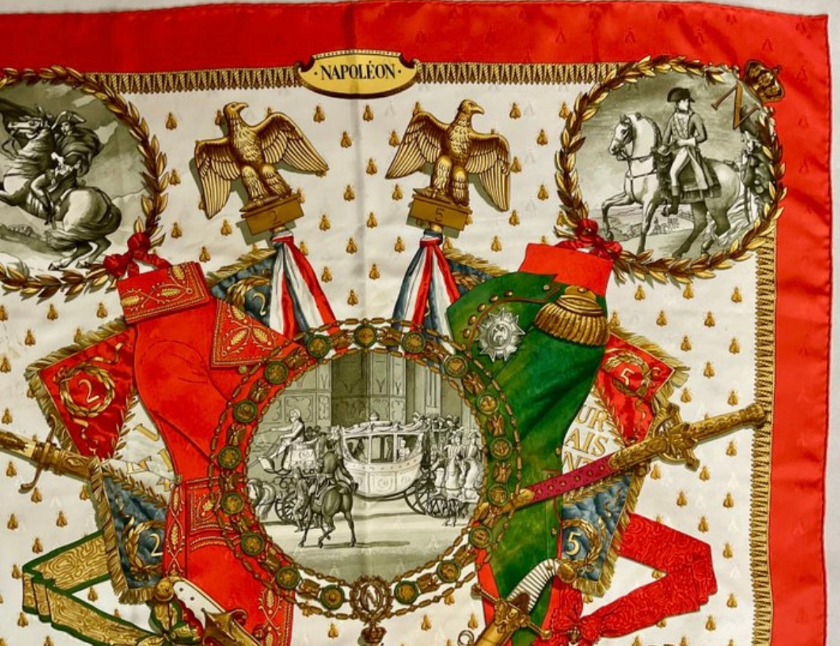 Hermès “Napoleon” Vintage Silk Scarf