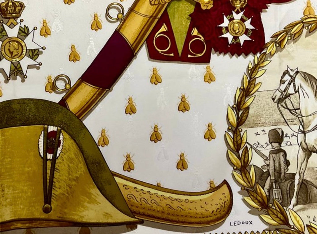 Hermès “Napoleon” Jacquard Silk Scarf by Philippe Ledoux