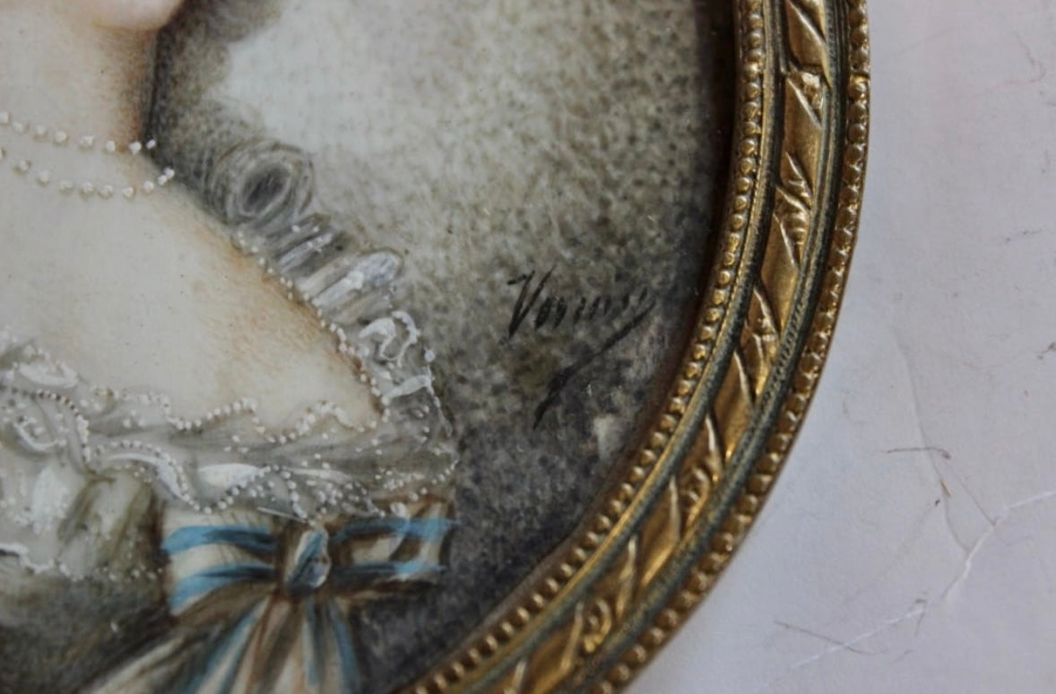 Marie Antoinette Signed Mini Painting