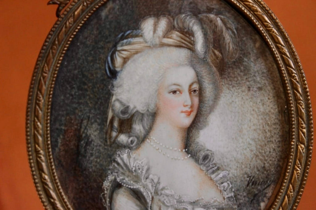 Marie Antoinette Signed Mini Painting