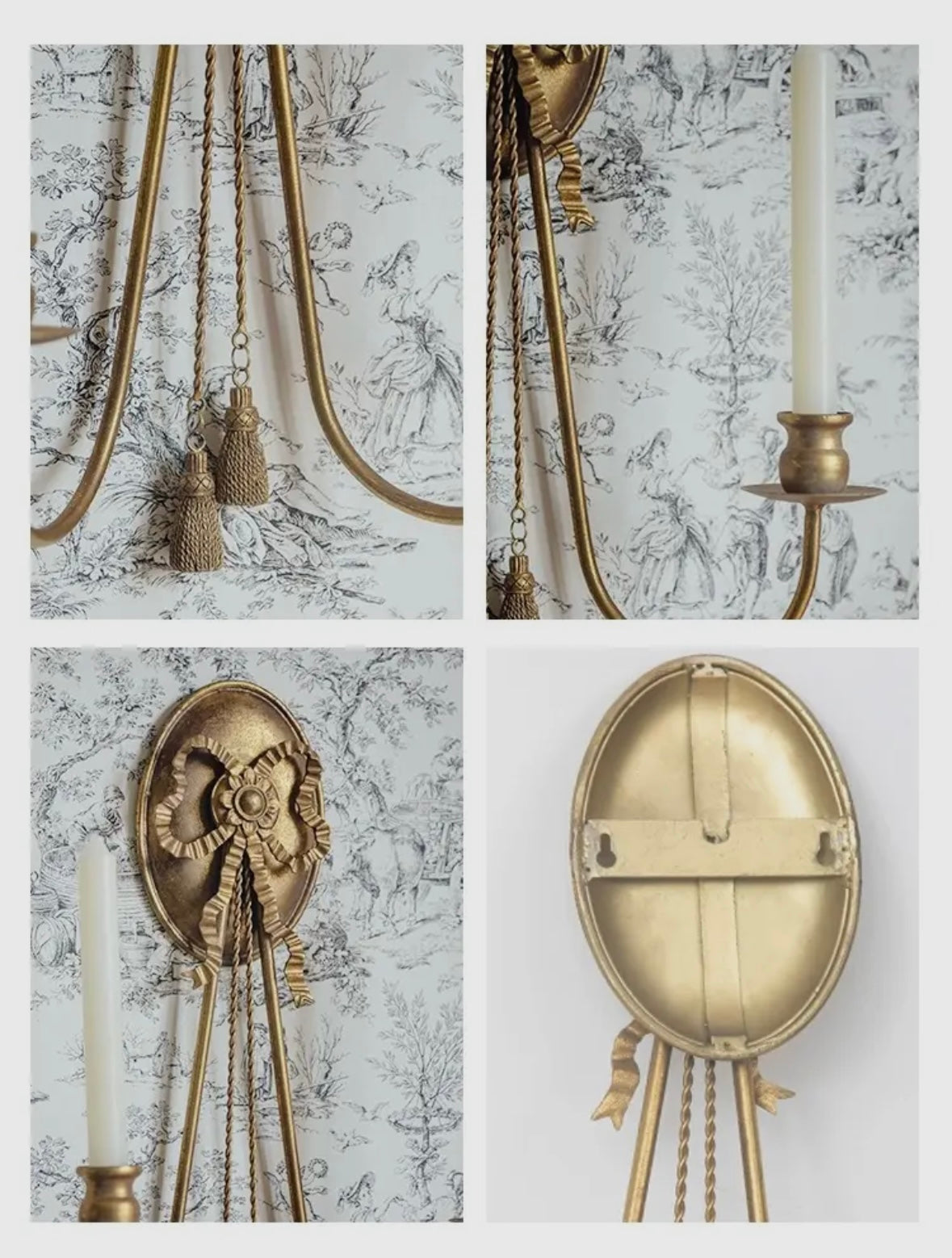 Bow Wall Sconce Pair