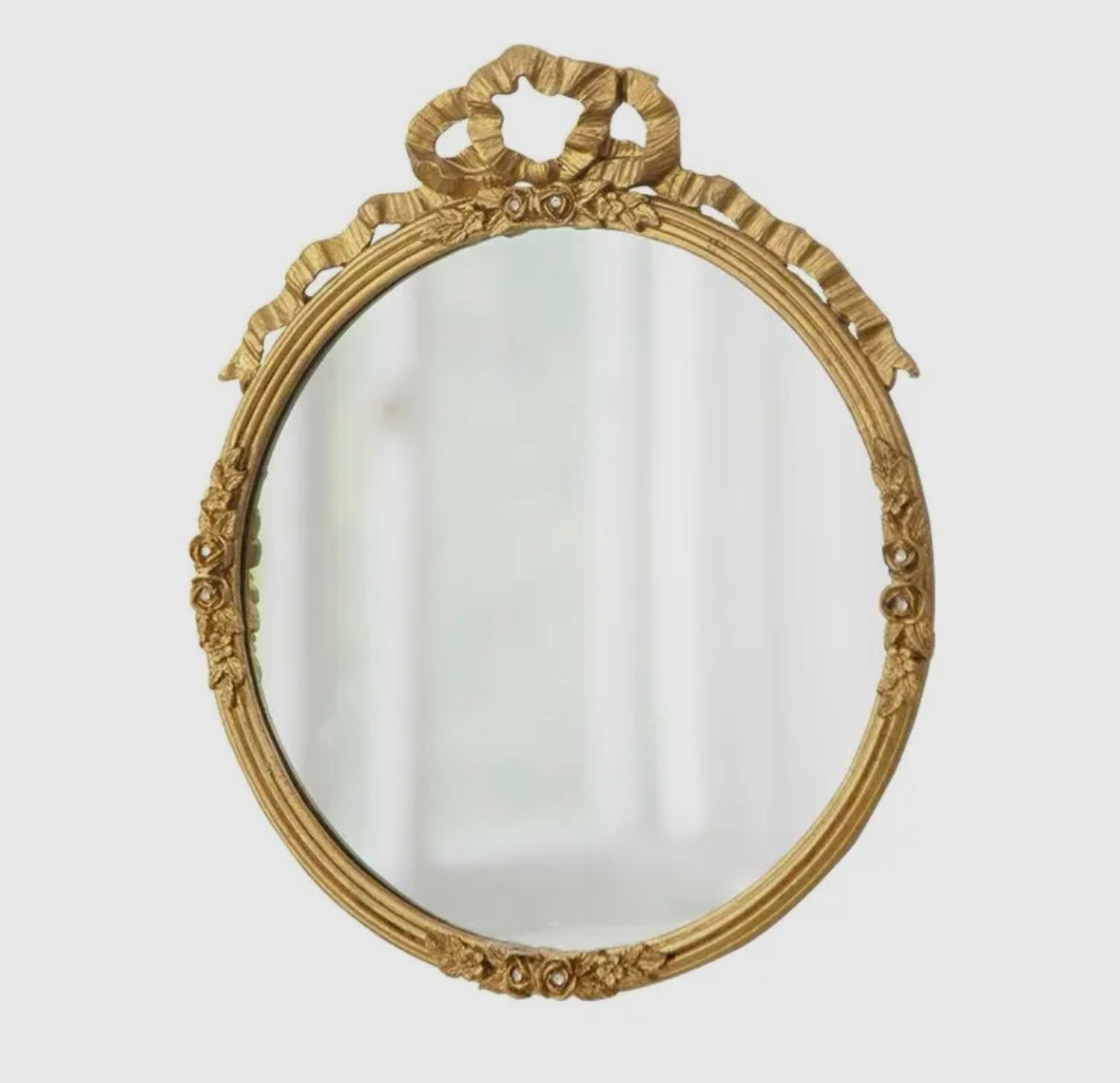 Gold Bow Swag Mirror