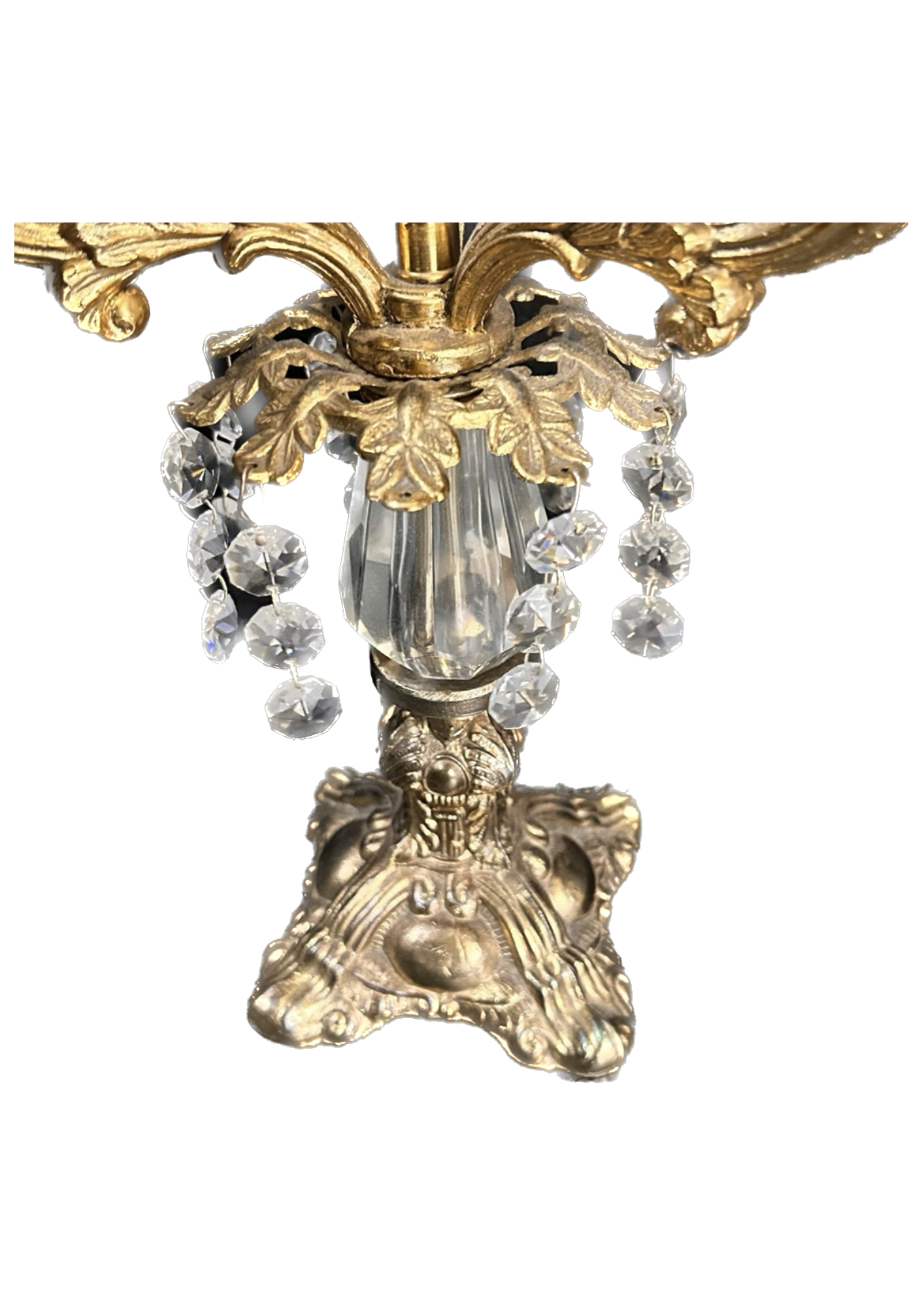 Ornate Hollywood Regency Pair of Candelabras